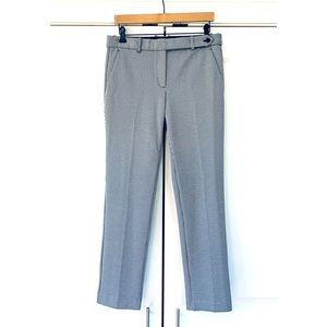 Theory Slim Trouser White & Black Linear Knit Striped Pants Business Size 8